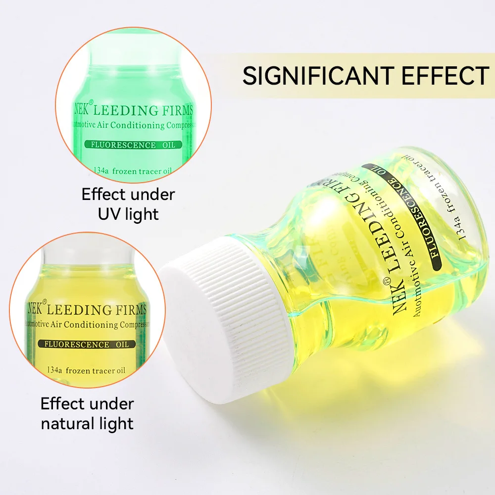 

60g Fluorescent Leak With Fluorescence Oil Detection Leak Test UV Dye For Detection Air Conditioning For Car A/C Pipeline Repair