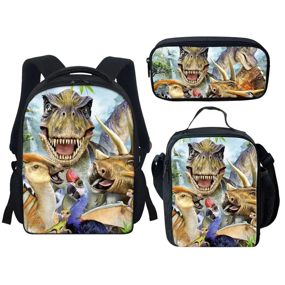 12Inch 2025 Dinosaur Print Small Children Backpack Kids Toddler School Bags Kindergarten Preschool Bag 3-8 Years Old Schoolbag