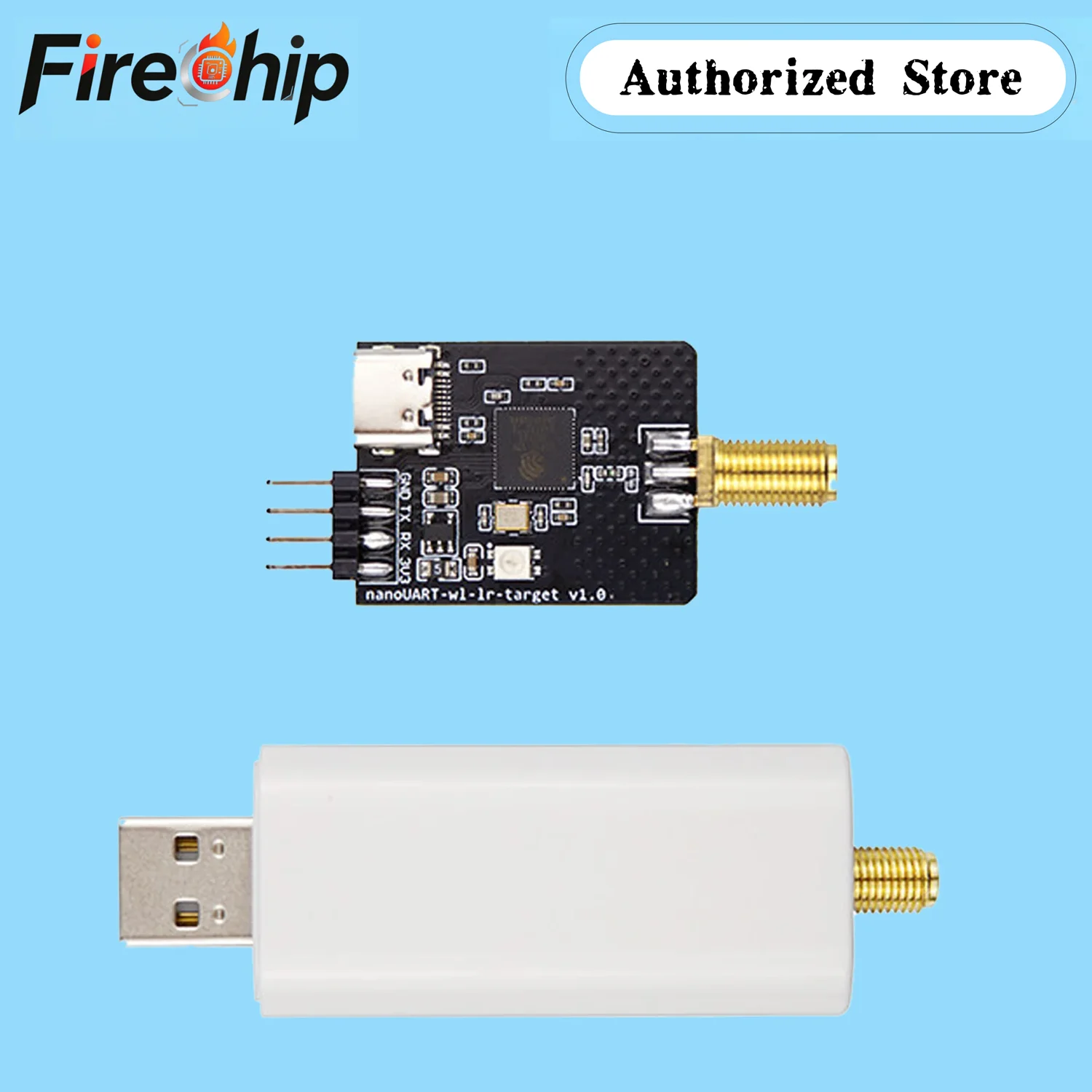 FireChip Wireless Long-distance SerialPort Module NanoUART-wl-Ir USBtoTTL Wireless Transmission 2.4GSpeed USB to Port Conversion