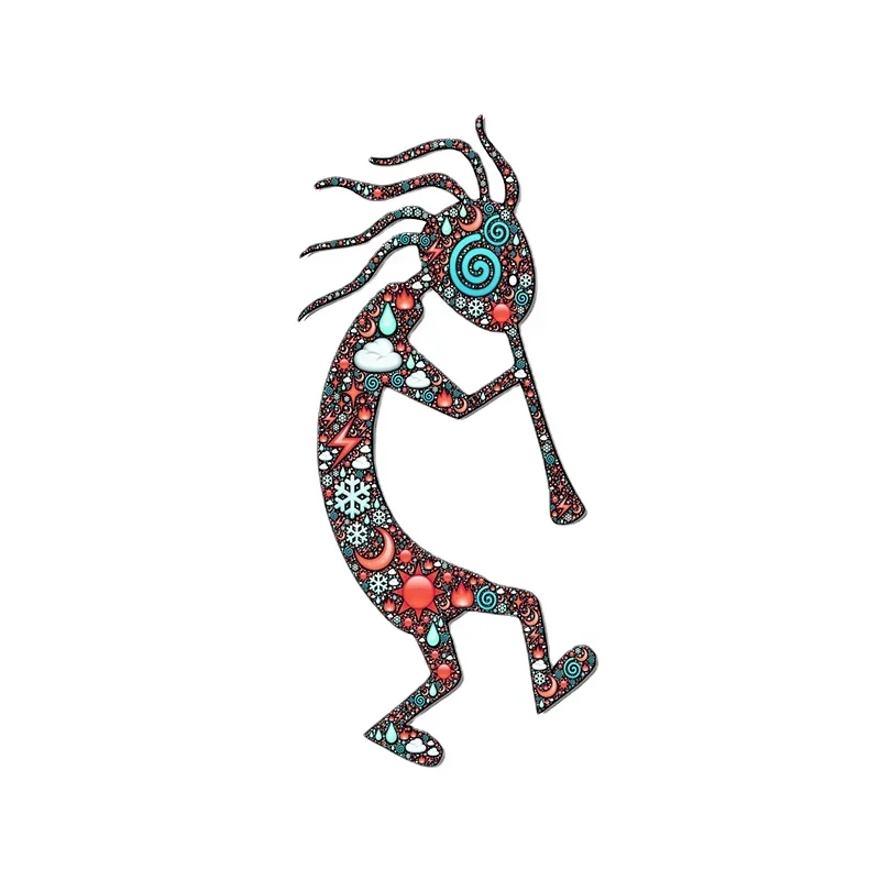 OFK for Kokopelli Car Assessoires Stickers Air Conditioner Decal Scratch-Proof Waterproof Bumper Trunk Decor PVC.