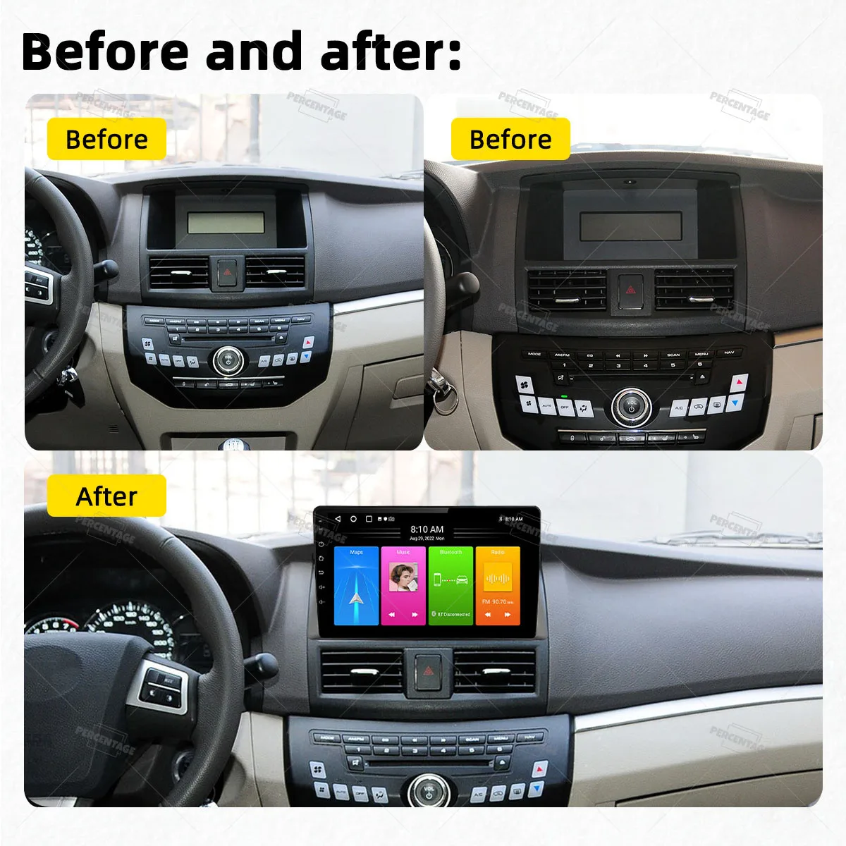 2 Din Android Car Radio for Lifan 720 2012 - 2015 Multimedia Player Screen Navigation GPS Carplay Auto High Definition WiFi FM