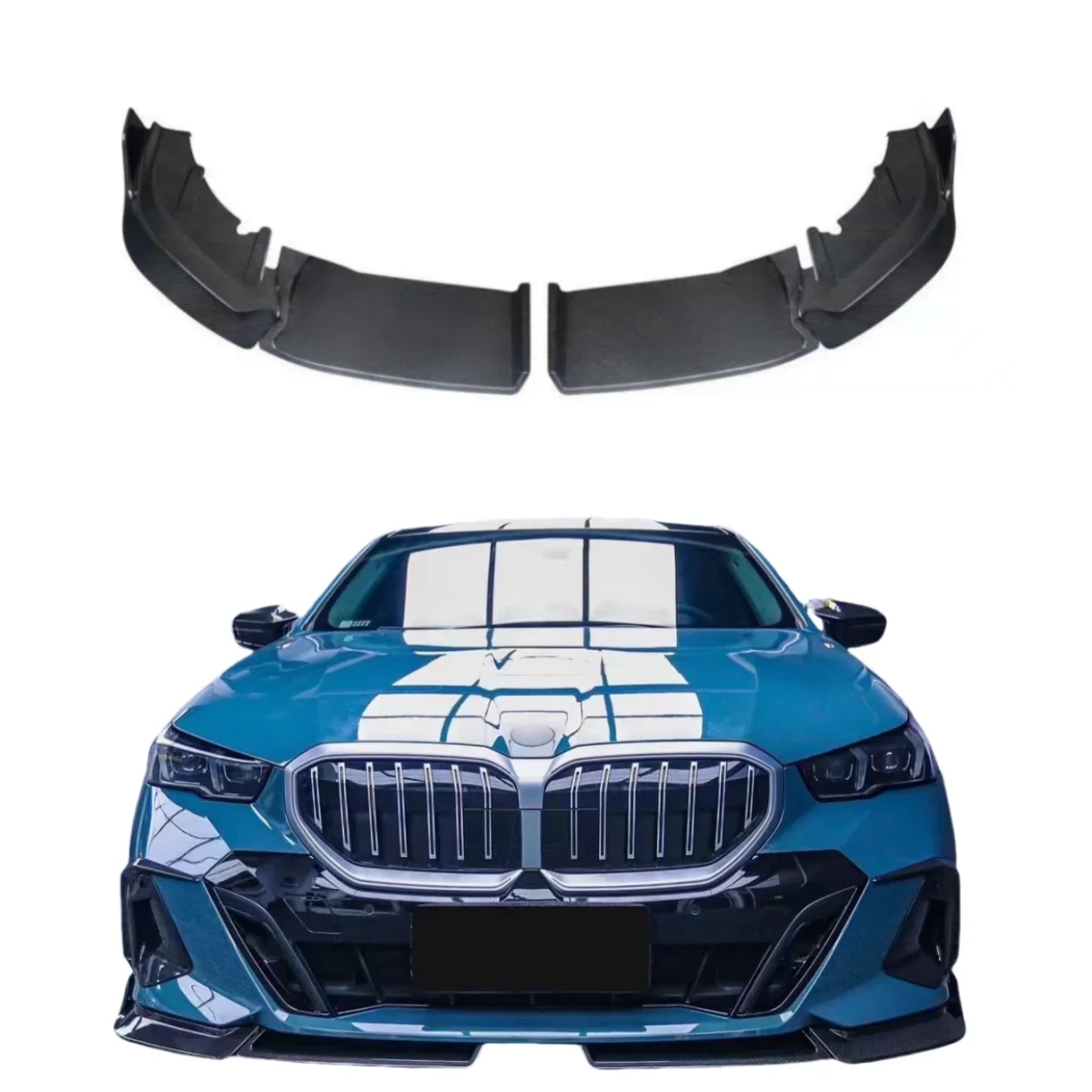 MP Style Dry Carbon Fiber Front Bumper Lip for 5 Series G 60 G 68 Bodykit Rear Sp Lip