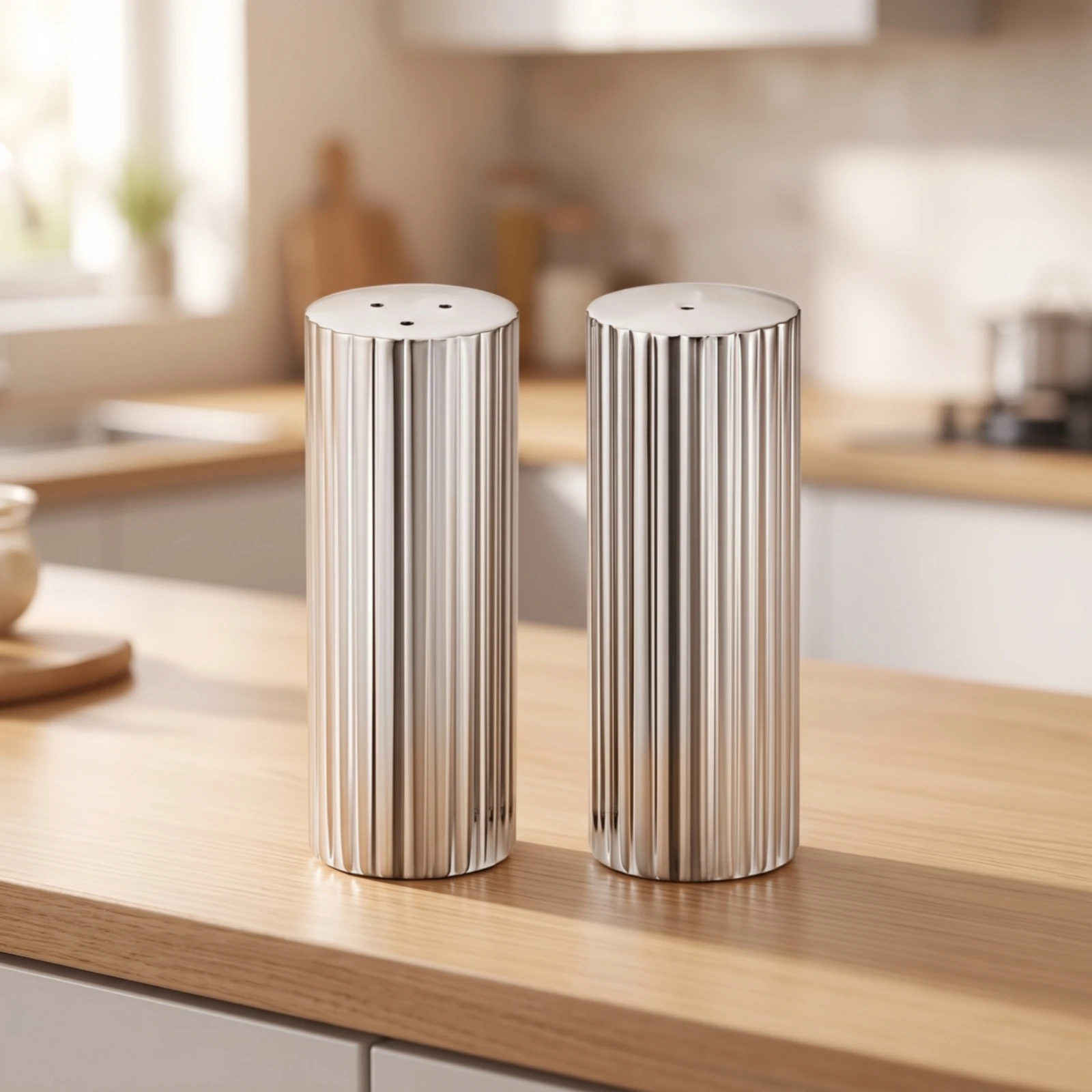 2 Pieces Stainless Steel Shaker Slim Shaker with Holes Dredge Cylindrical Rust Resistant for Kitchen, Dining Table