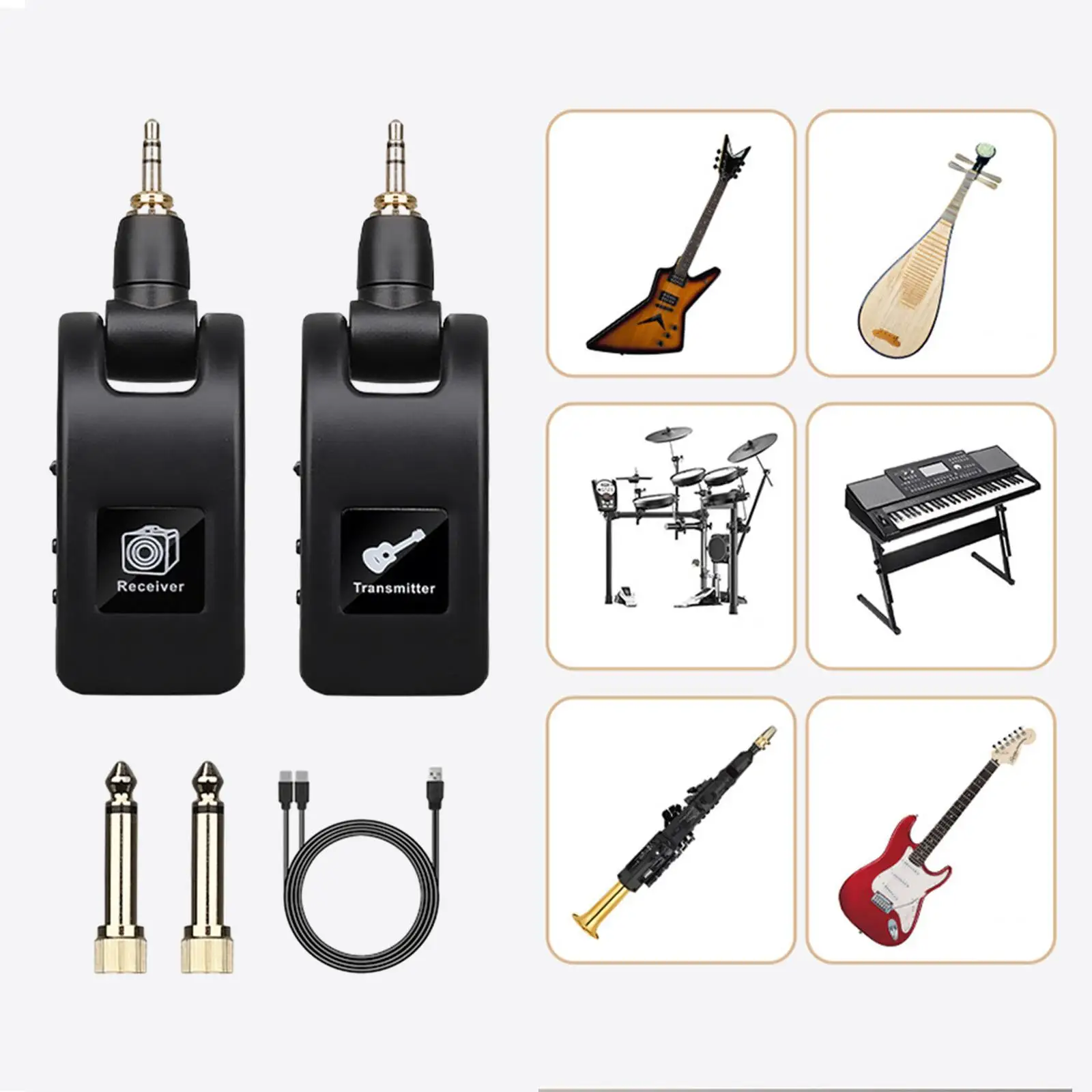 Audio Transmitter and for Dynamic Mic Electric Bass Condenser Mic