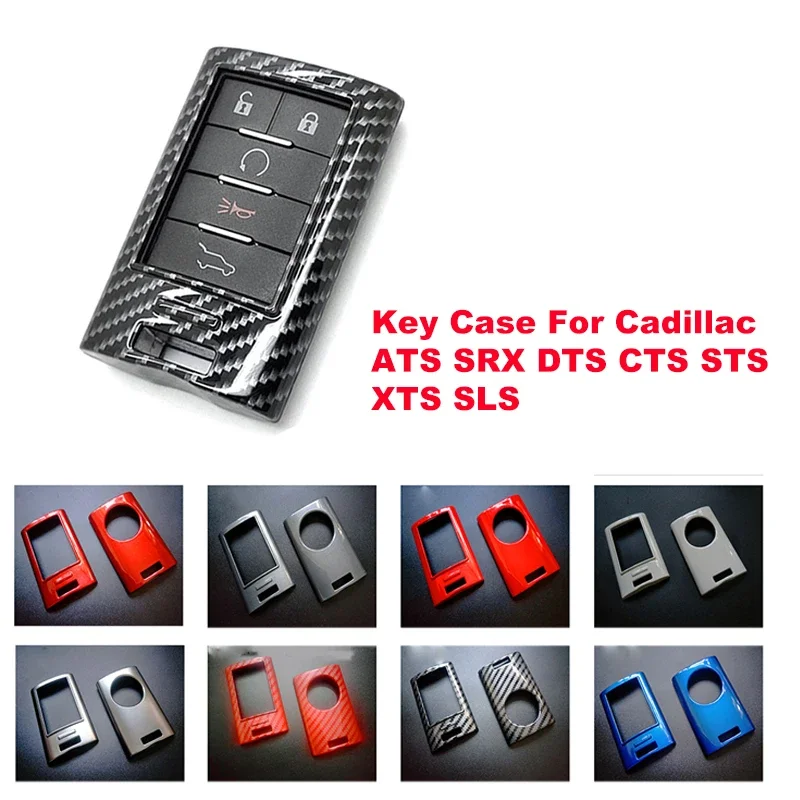 Car Smart Remote Key Case Cover Key Fob Shell Holder For Cadillac ATS SRX DTS CTS STS XTS SLS Car Remote Smart Key Accessories s