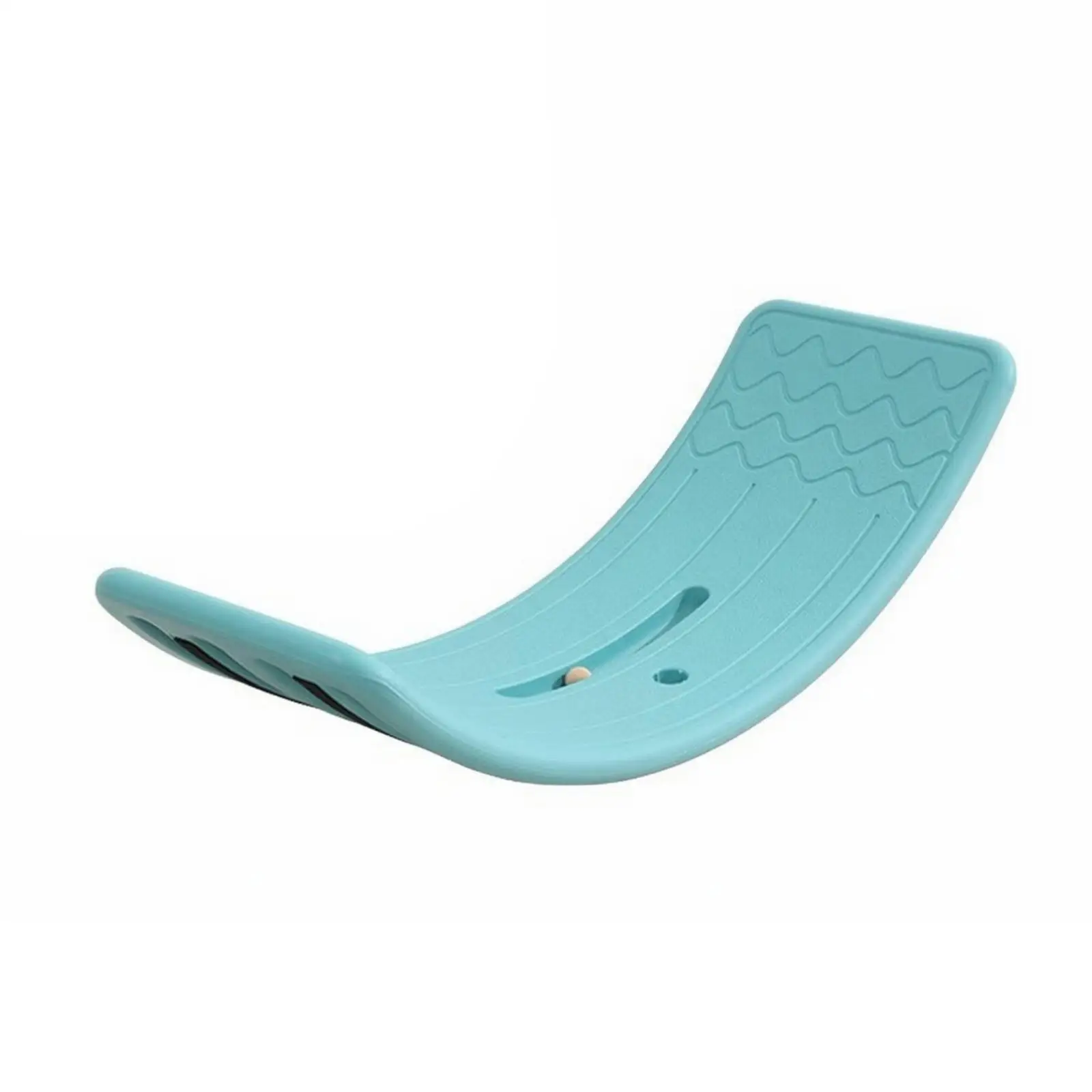 Kids Balance Rocker Board for Age 3-6 Plastic Curved Design with Non-slip Foot Spots and Bottom Strips for Safe Home Balance