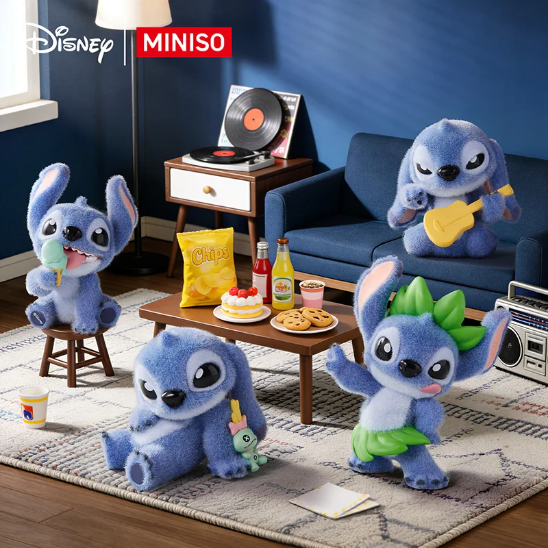 MINISO Disney Stitch Blind Box Figure Cute Collectible Toy Surprise Box Lilo & Stitch Desktop Ornament Kawaii Figurine Gift