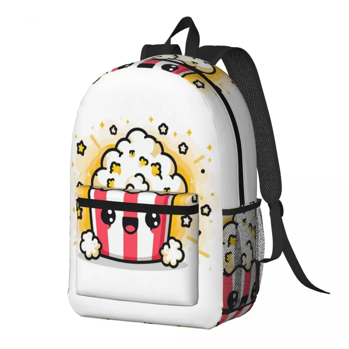 Popcorn Bucket Delight Backpack Daypack Large Capacity Children BookBag School Bag Shoulder Bags for Men Women