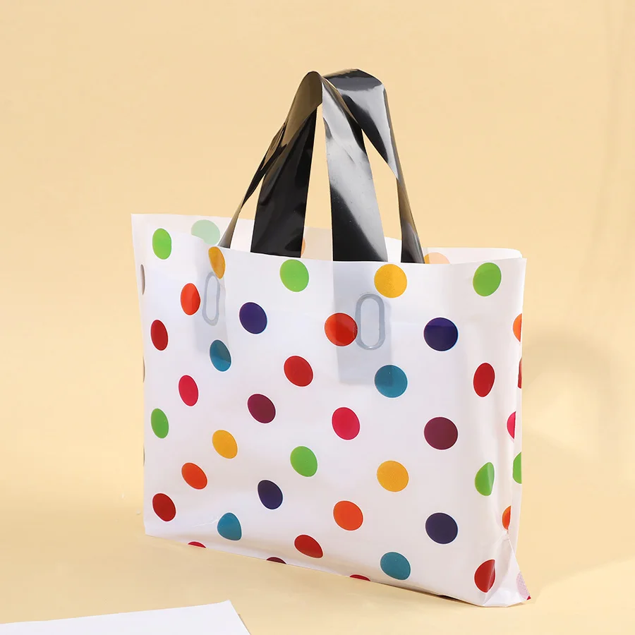 10/20Pcs Polka Dot Gift Bags with Handles for Wedding Birthday Party Favors Christmas New Year Gift Packaging Bag Baby Shower