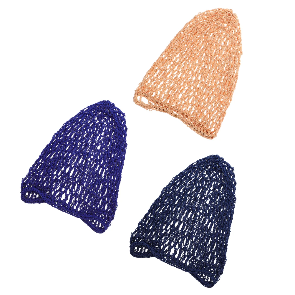 

3 Pcs Mesh Hair Net Cover Women Care Simple Nets Home Salon Use Elastic Design Comfortable Reliable Crochet Hair