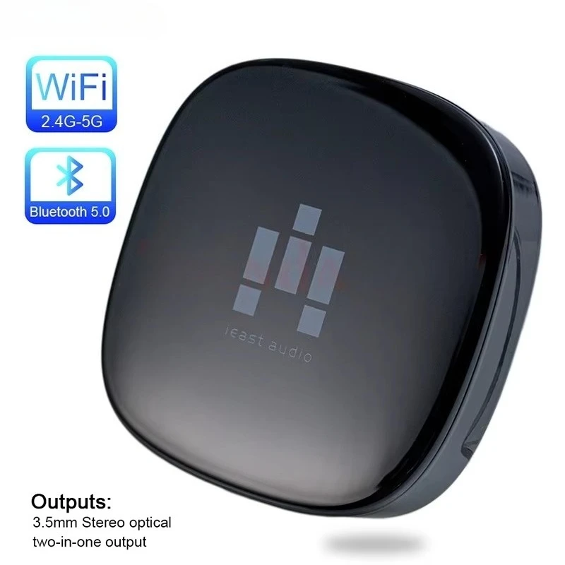 IEAST olio For DLNA Airplay 2 Adapter 2.4G/5G Wireless Wifi Bluetooth5.0 Music Audio MultiRoom Stream Receiver For Spotify alexa