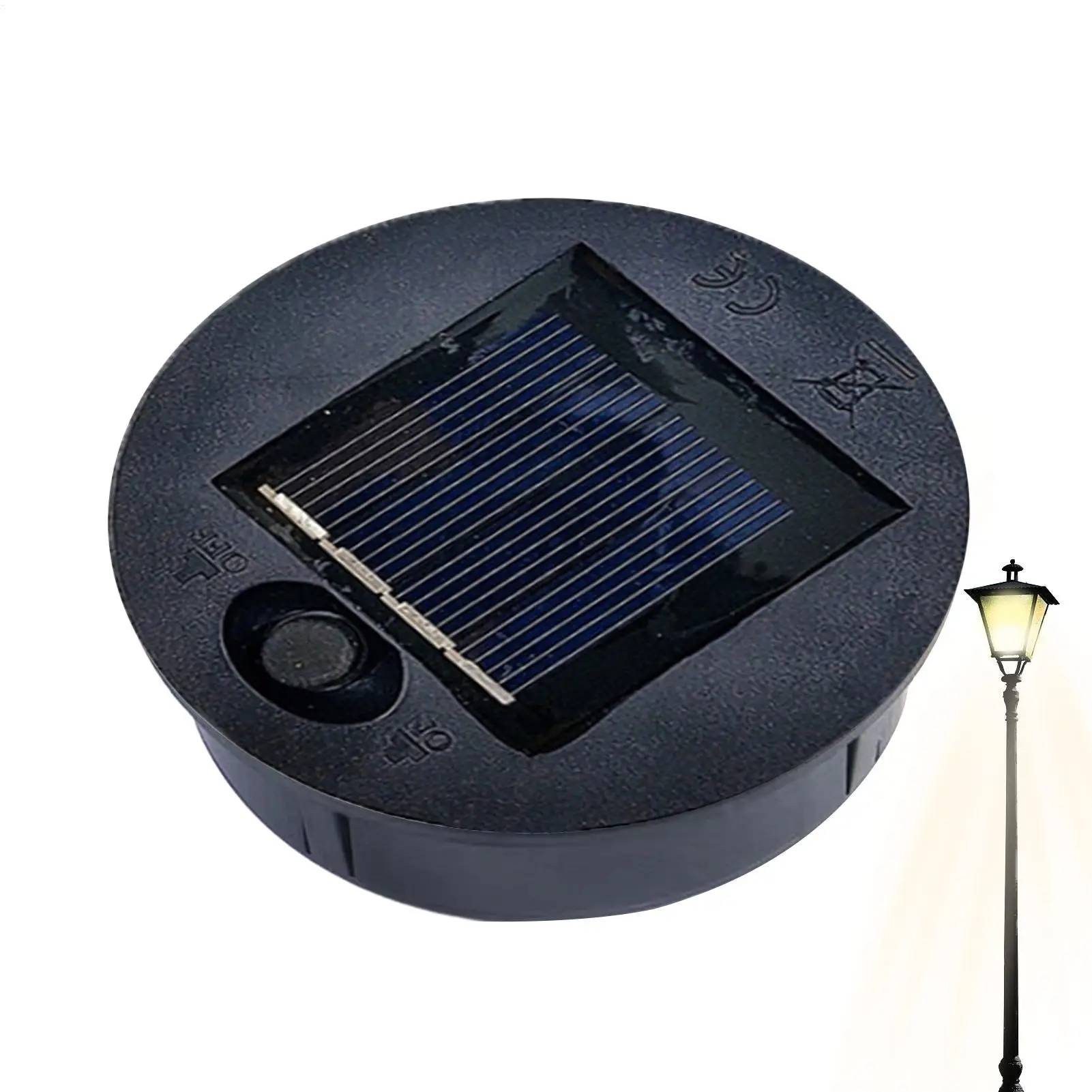 10CM/7CM Solar Light Replacement Top Waterproof LED Solar Panel Lantern Lid Light easy to use Top LED Solar Light Accessories
