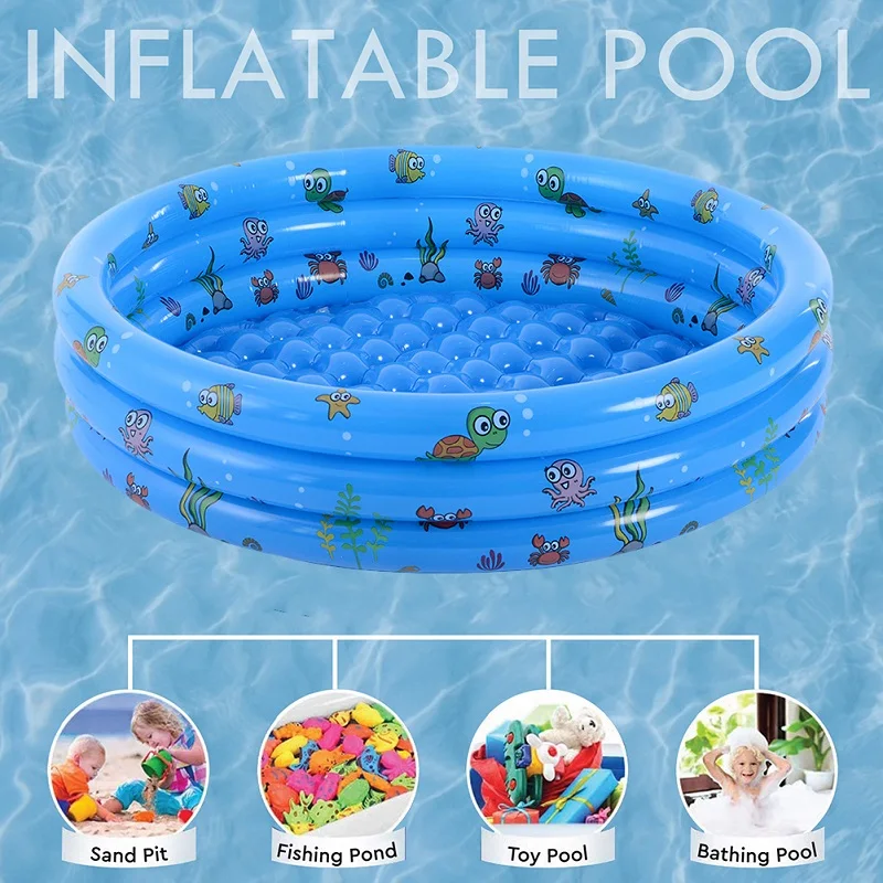 Summer Infant Portable Indoor Outdoor Baby Swimming Pool Inflatable Children Basin Bathtub Kids Tub Toys Baby Pools Ocean Ball