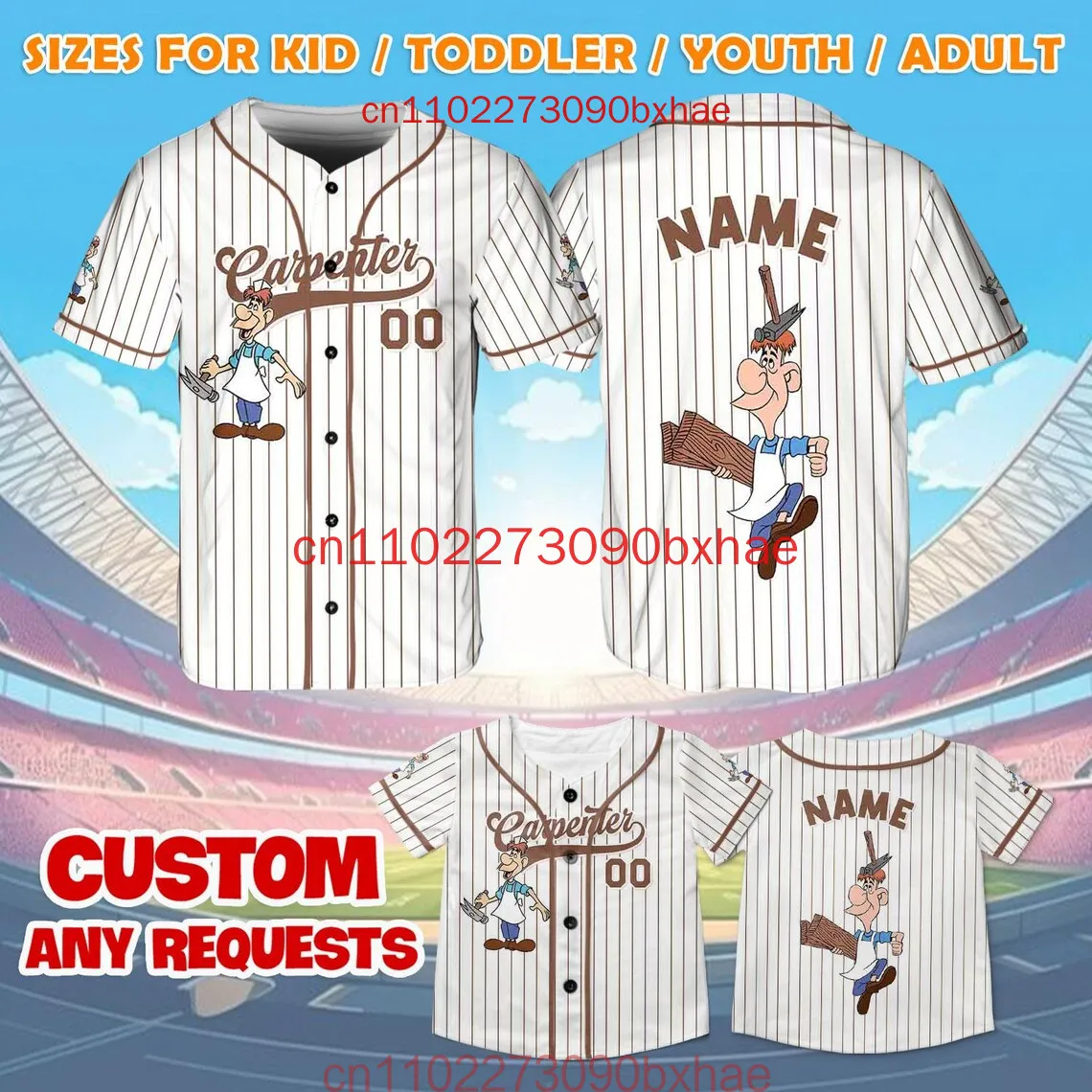 

Alice in Wonderland Mad Hatter Baseball Jersey Custom Disney Halloween Children's And Adult Sports Baseball Jersey T-shirts