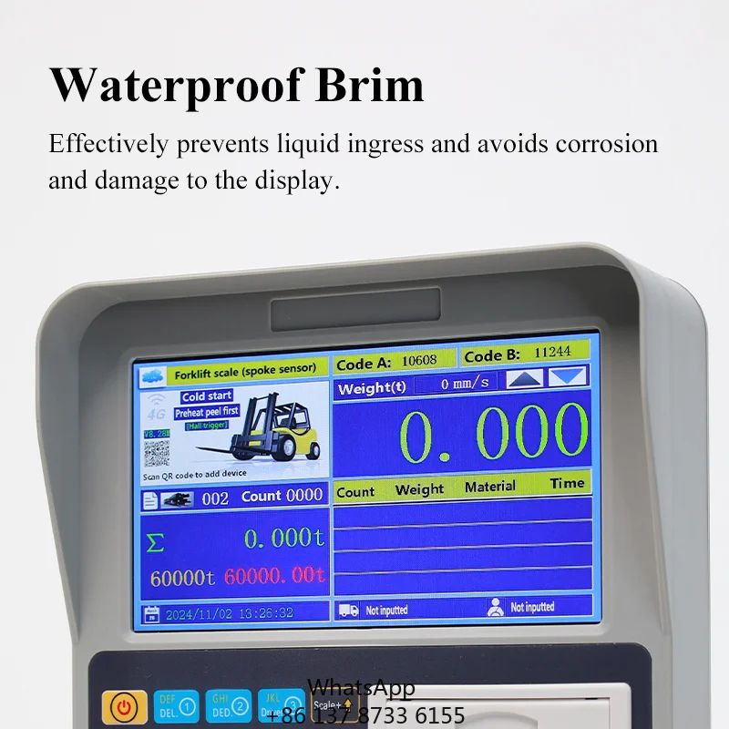 Forklift Weighing Scale 1000kg 2000kg 3000kg Pallet Weight Control Inventory Management
