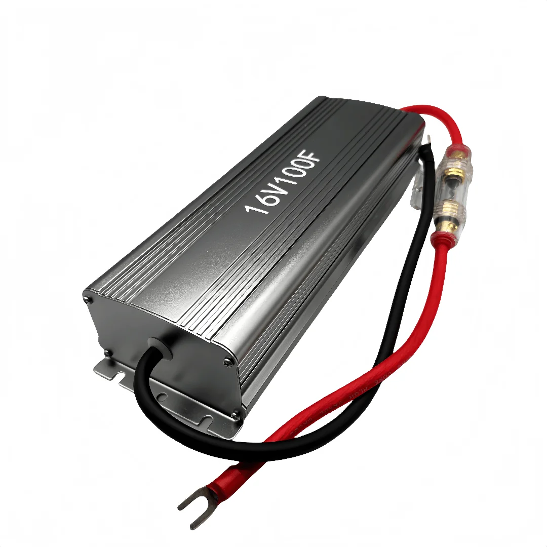 Farah capacitor 16V100F car capacitor starter voltage regulator electronic rectifier auxiliary battery audio modification