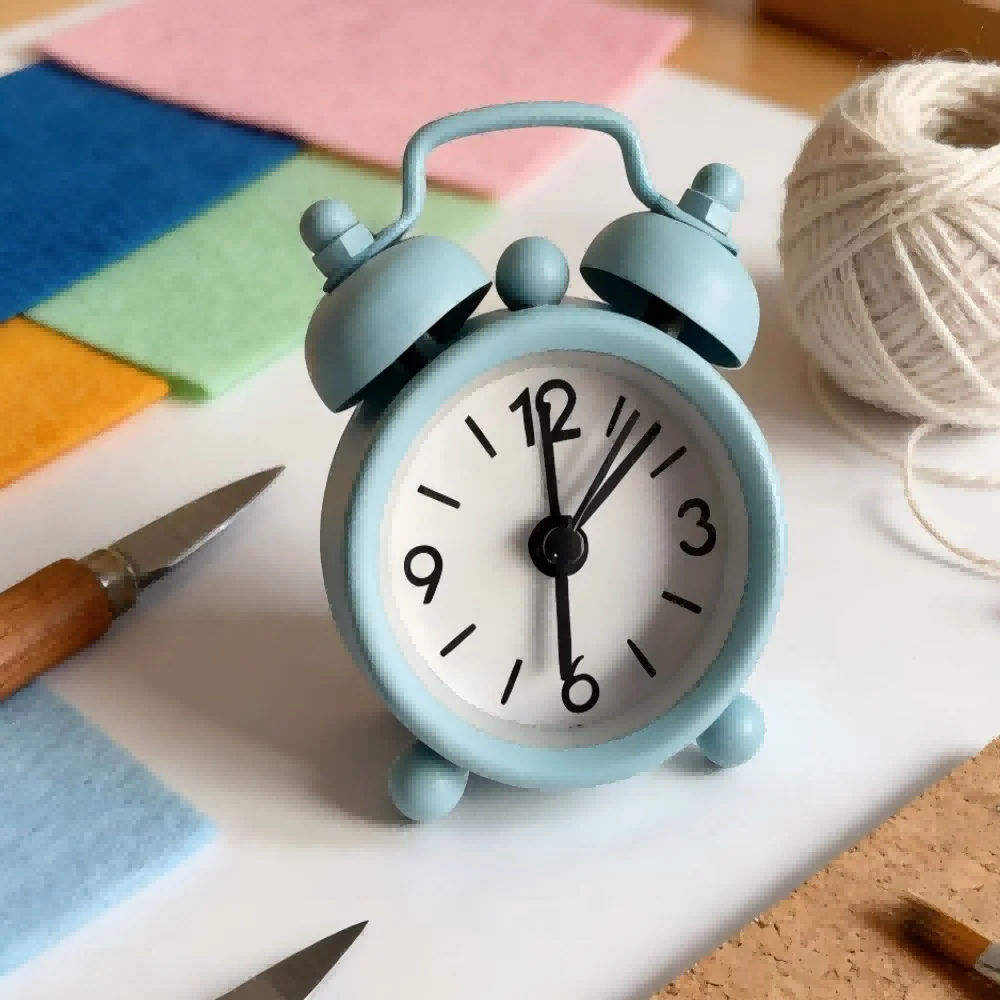 4cm Mini Alarm Clock Portable Compact Desk Clock with Clear Display for Bedroom Office Travel Cute Small Clock Gift