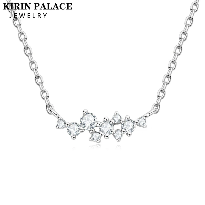 

Женское ожерелье из серебра 925 пробы с муассанитом