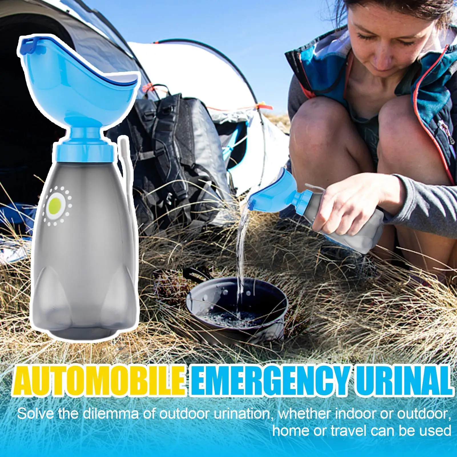 600ml Adult Urinal Portable Personal Mobile Toilet Potty Women Kid Pee Bottle For Outdoor Car Travel Traffic Camping