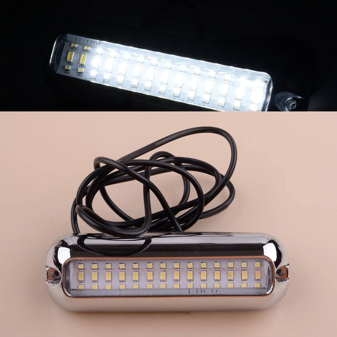 

42LED White Light Boat Marine Transom Pontoon Underwater Light Universal New for Camper Trailer Yacht Mobile Homes Caravan RV