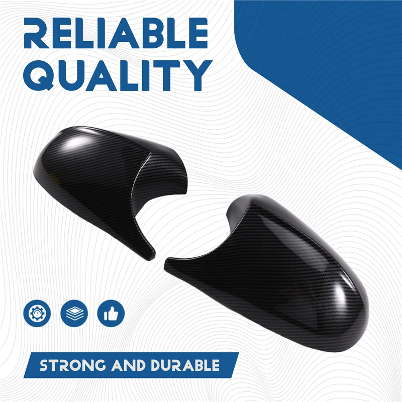 

Car Side Mirror Case Trim Pattern Rearview Mirror Cover Carbon Fiber Design For BMW 1 3 Series E87 E88 E90 E91