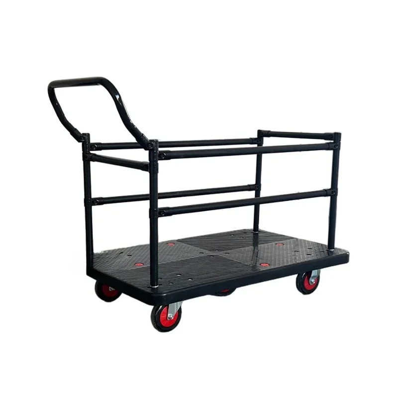 

Frame cart Plastic fence Oblique handrail Handling trailer Silent pull flat