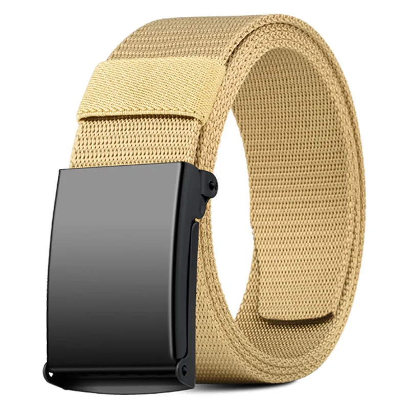 Vollmetall-Automatikschnalle Taktischer Herrengürtel Canvas-Nylon-Militärgürtel Herren Casual Outdoor-Trainingshosen Taillengürtel – Detail 19