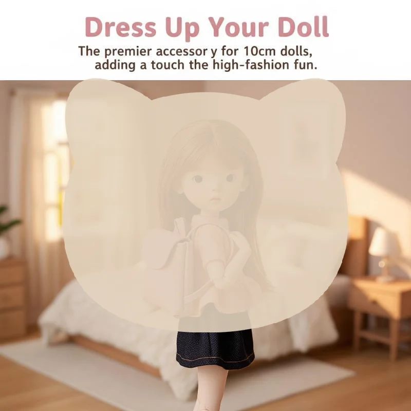 Cute Mini Leather Backpack for 1/6 Zsiga Doll 1Pcs Decorative Shoulder Bag for Doll Dress Up Play
