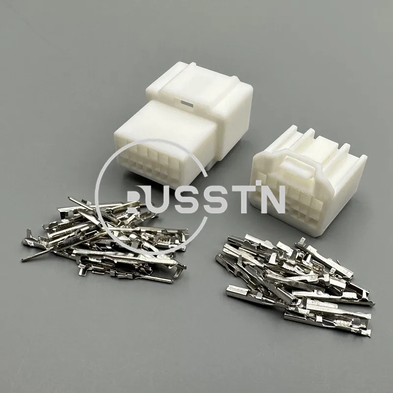 1 Set 18 Pin 6098-5650 6098-5659 Auto Docking Electrical Composite Connector AC Assembly Plastic Housing Wiring Socket