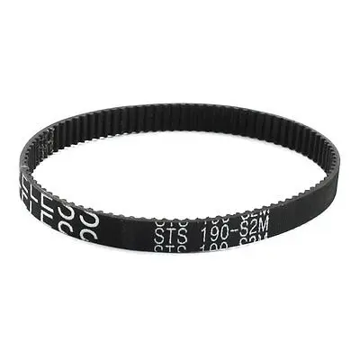 S2M-190 Cinghia dentata industriale con ingranaggi in gomma nera da 95 denti e larghezza 6 mm