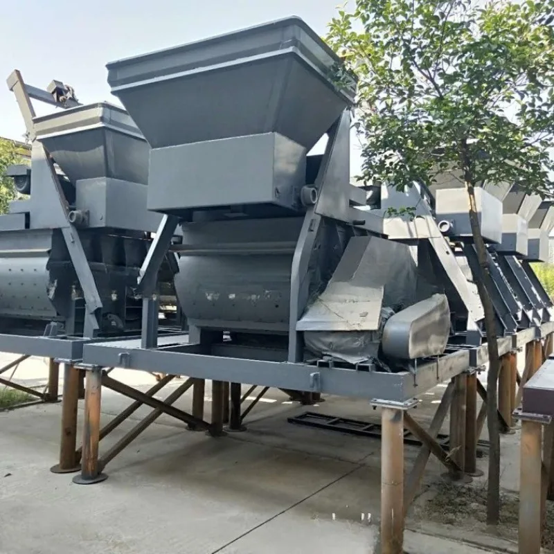 Betonmixer met dubbele as