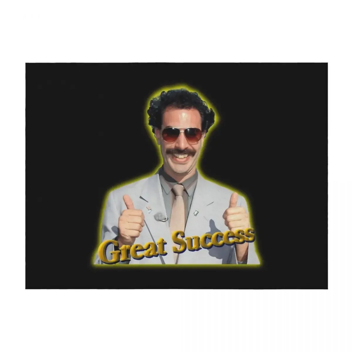 

Borat Great Success sticker Throw Blanket Bed covers Beach Weighted Multi-Purpose Blankets