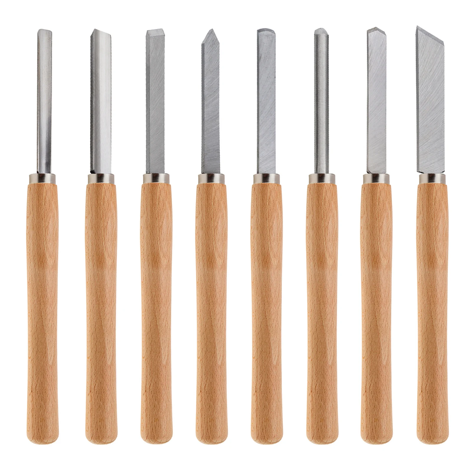 Professional Wood Turning Cinzel Gouge Grupo Carving Lathe Cinzel para Iniciante Hobbyist Carpintaria Ferramentas Manuais Pcs por Conjunto