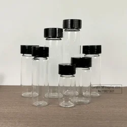 Labor 2 ml bis 100 ml klare reaktionsprobenflasche aus medizinischem Glas mit geringem Borosilikatgehalt und Schraubverschluss für chemische Experimente