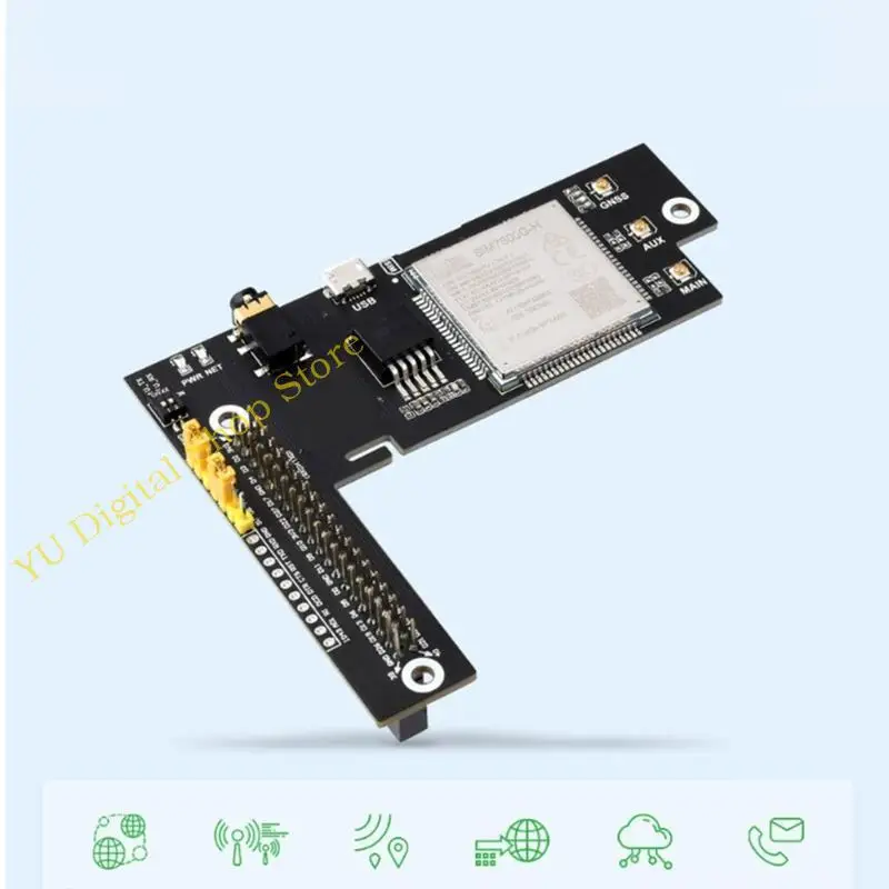 

96BA SIM7600G-H 3G 2G GNSS Плата расширения поддерживает LTE CAT4 до 150 Мбит/с. Глобальный применимый беспроводной модуль