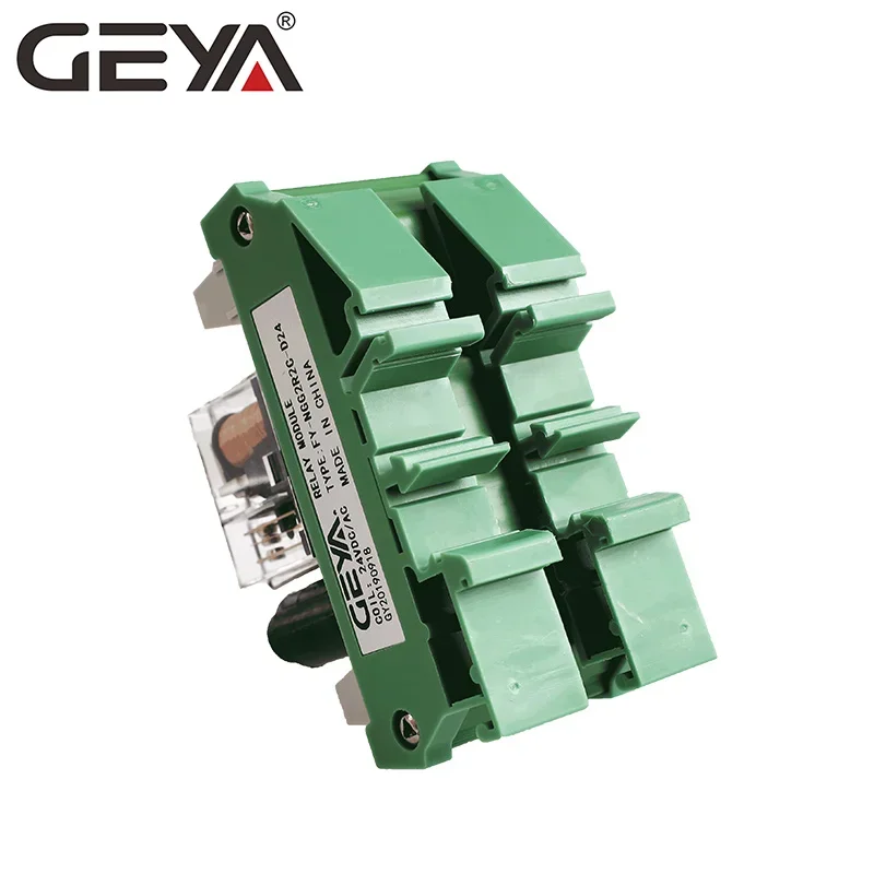 GEYA NGG2R 2 Channel PLC Controller OM Relay 12V 24V with Fuse Protection 1NO1NC SPDT RELAY Plug in