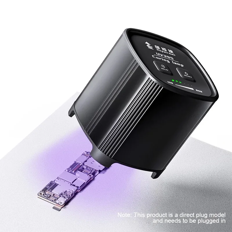 Repairman UV395 Intelligent LED UV Curing Lamp High Power Optical/Resin Adhesive Fast Curing Lamp Mobile Phone Repair Tool