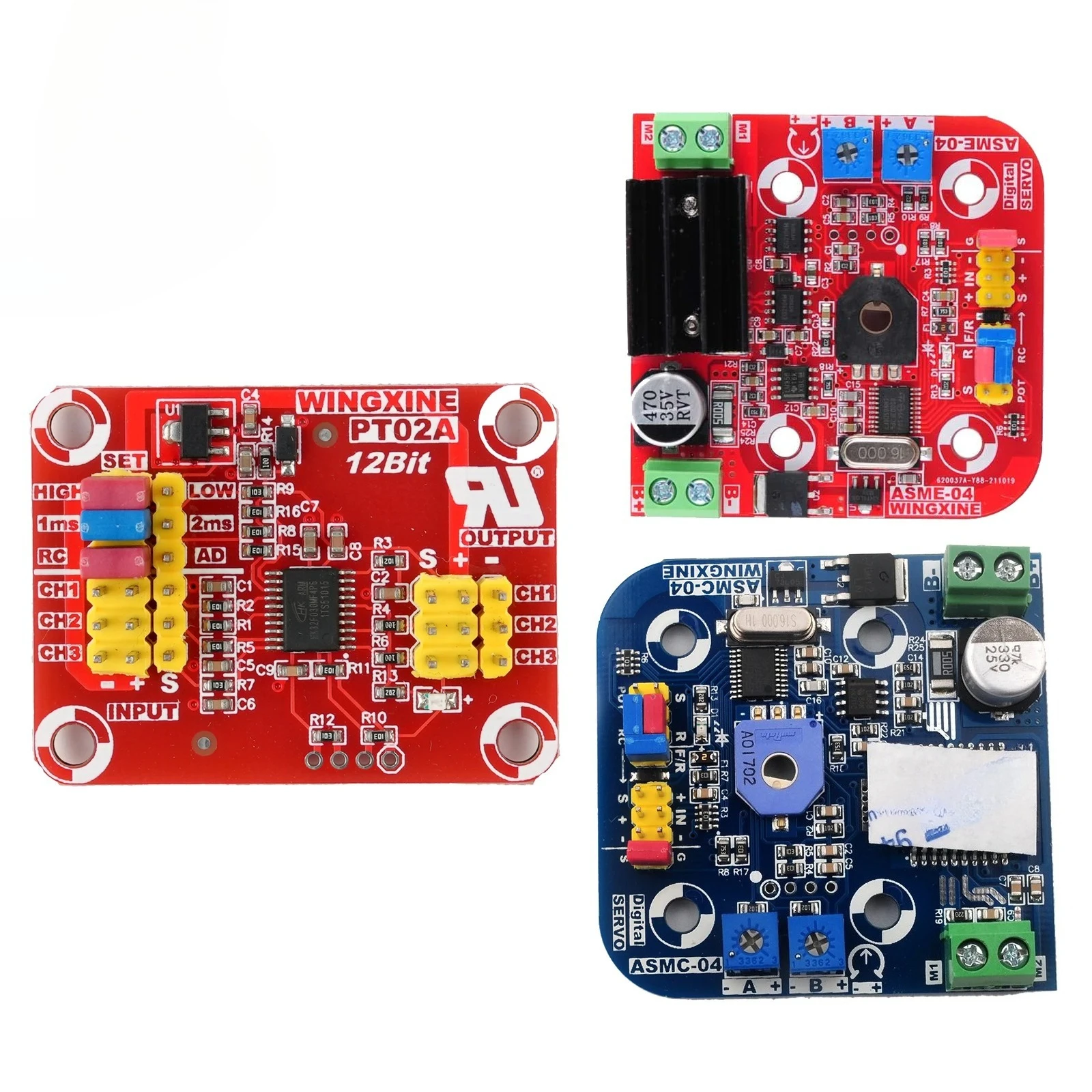 Servo controlador de alto torque série ASMC/ASME-03-04-05 12V ~ 24V 180/380kg · cm para robôs industriais