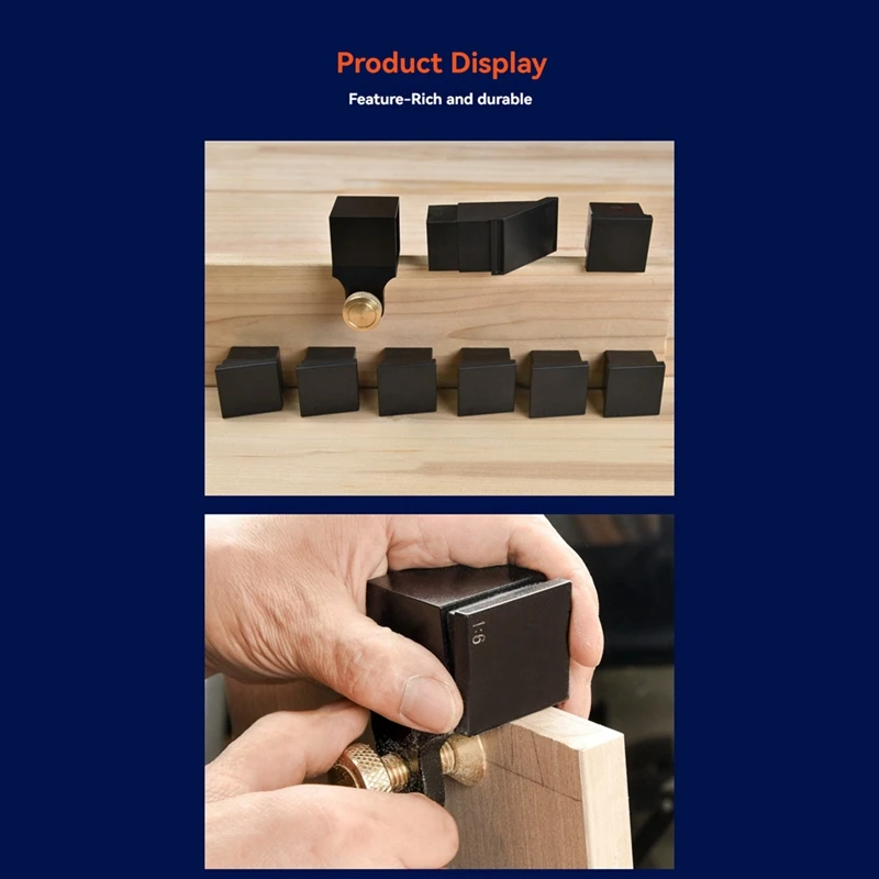 ABBN-Dovetail Jigs สําหรับงานไม้,Dovetail Jig Marker,คู่มือการเลื่อยคู่,ตัดข้อต่อไม้ได้อย่างง่ายดาย,คู่มือการเลื่อยมือแม่เหล็ก