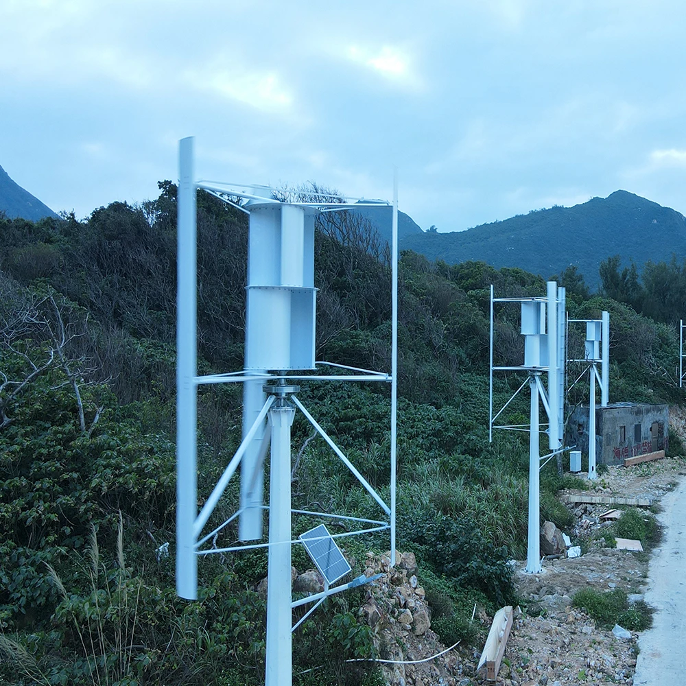 Vertical Wind Turbine Generator 100KW 50KW 40KW 30KW 48V 96V 110V 120V 220V 380V  Low Noise For Home Use