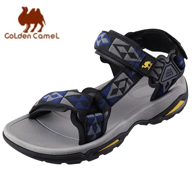 GOLDEN CAMEL Men\'s Sports Sandals Summer 2023 New Open Toe Sandal Waterproof Beach Shoes for Men Hiking Traveling Walking