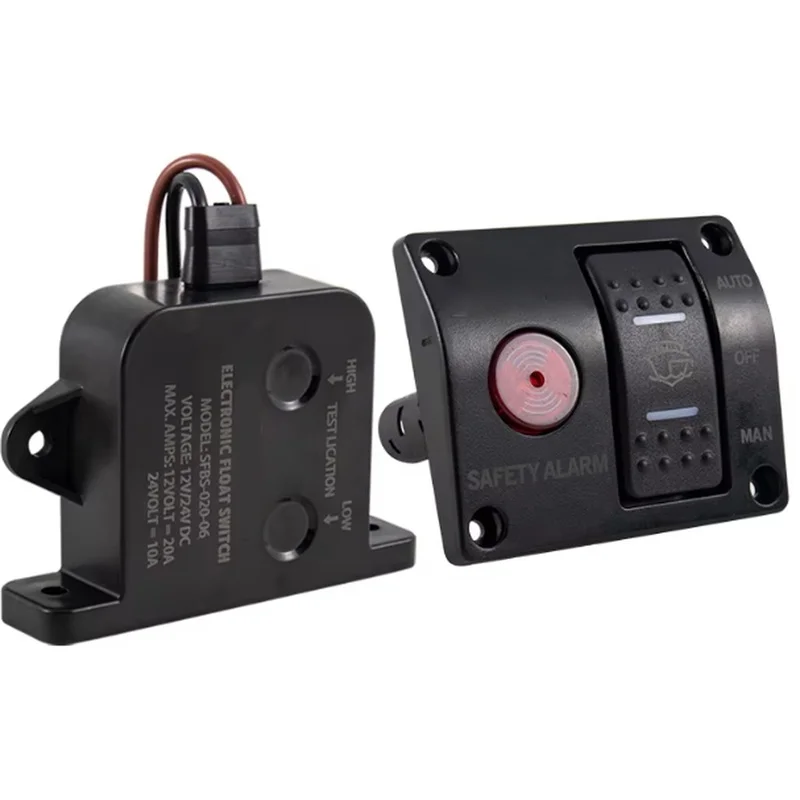 Super Sale Marine Water Level Sensing Switch Panel Automatic Alarm System Bilge Pump Cabin Bottom Pump Sensing Accessories