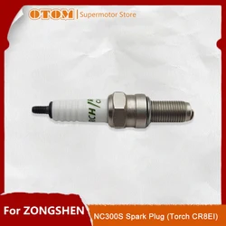 OTOM Motorcycle Spark Plug Torch CR8EI High Performance Ignition For ZONGSHEN ZS182MN NC300S GR BRZ Water-Cooled Double Camshaft