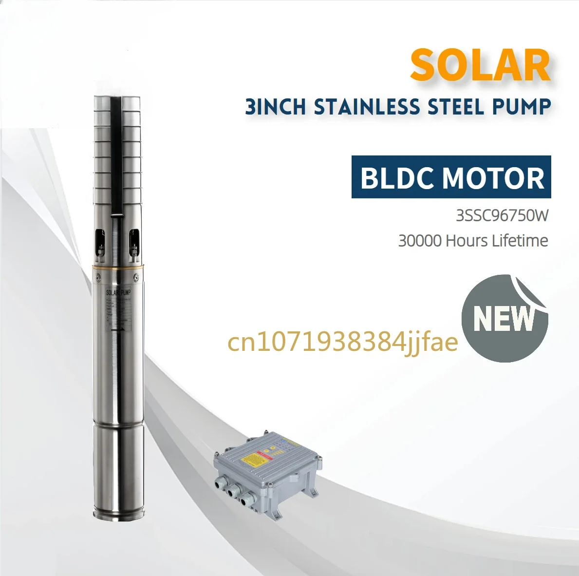 200 meter high head solar dc submersible water pump for deep borehole and well