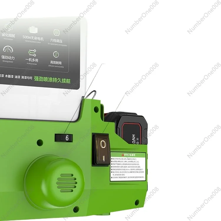 

Lithium battery high pressure airless latex paint sprayer multi-functional paint coating plunger integrated