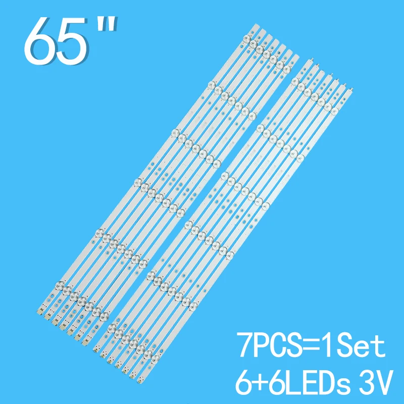 LED strip for 65PUS6523/12 65PUS6162/05 65PUS6262/05 65PUS6272/05 65PUS6503/12 65PUS6753/12 65PUS6703/12 LB65047 V0_01 V1_01 65P