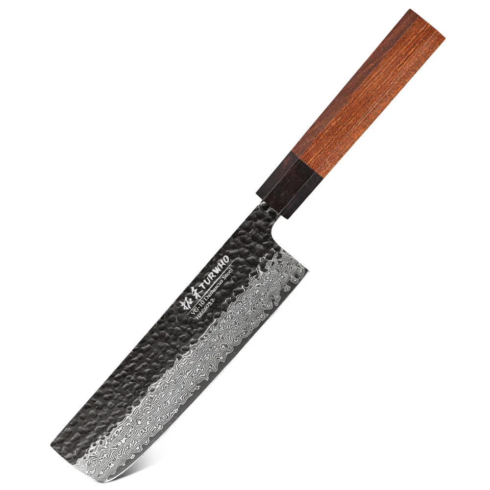 TURWHO Nakiri Messer Japanischen 67 Schicht Damaskus Stahl Hand Geschmiedet Küche Kochmesser Sharp Fleisch Gemüse Kochen Werkzeug DIY Griff