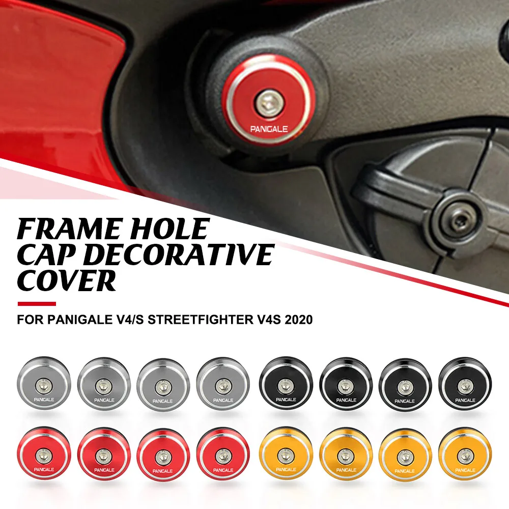 

For DUCATI Panigale V4/S StreetFighter V4S 2020 CNC Frame Hole Cap Decorative Cover Plug Bolts Screws SUPERBIKE 1299 Panigale