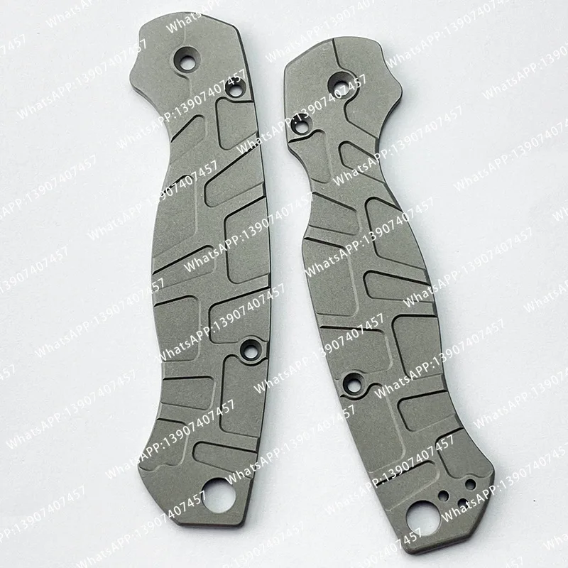 Custom Fold Knife Aluminum Alloy Scales Handle Patches For Genuine Spyderco Paramilitary 2 C81 Para2 Knives DIY Making Accessory