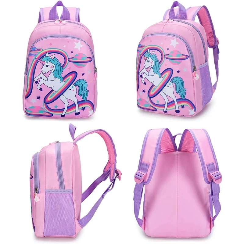 Kawaii mochila bonito saco de escola unicórnio mochila para menina criança criança jardim de infância mochila primária do bebê pouco bagpack crianças